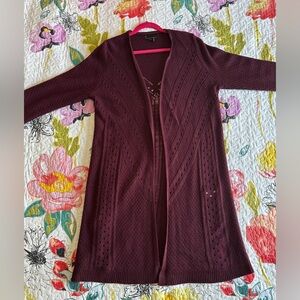 Jeans by Buffalo Knit Open Front Cardigan Sweater